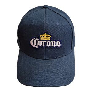 Econscious Corona Logo Snapback Cap Trucker Baseball Beer Patch Hat Blue